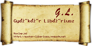 Gyökér Libériusz névjegykártya